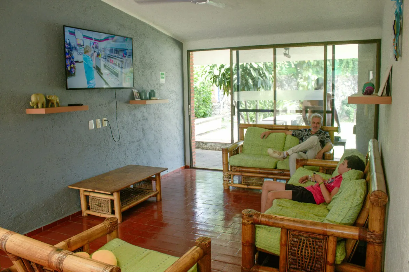 Sala de estar de la residencia